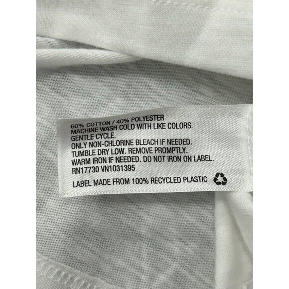 Mossimo Supply Co Long Sleeve T-Shirt White Sz XXL Cotton Poly Minimalist NWT - Picture 7 of 11